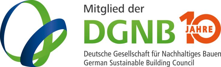 Logo Mitgliedschaft DGNB 10 Jahre