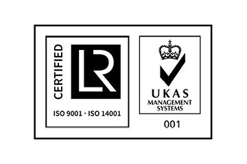 Logo UKAS AND ISO 9001 AND ISO 14001