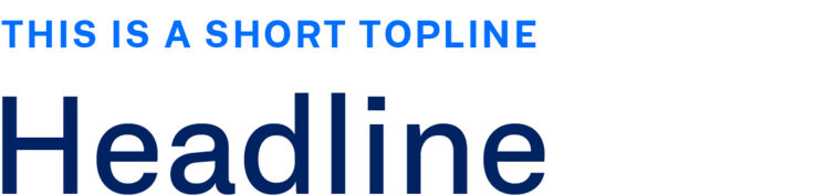 Typo Nutzung im GEZE Corporate Design: Toplines