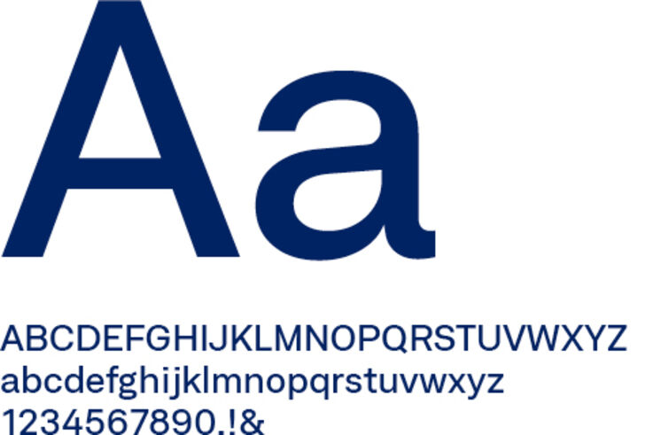 Typo Nutzung im GEZE Corporate Design: Schriftschnitt Medium