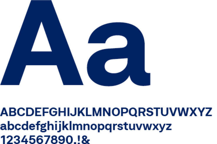 Typo Nutzung im GEZE Corporate Design: Schriftschnitt