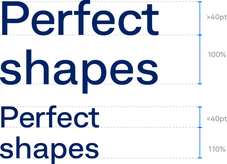 Typo Nutzung im GEZE Corporate Design: Zeilenabstand