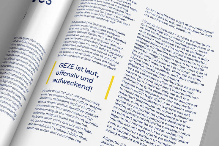 Gestaltungsprinzipien GEZE Corporate Design