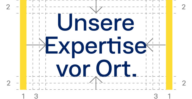 Gestaltungsprinzipien GEZE Corporate Design: Textabstände
