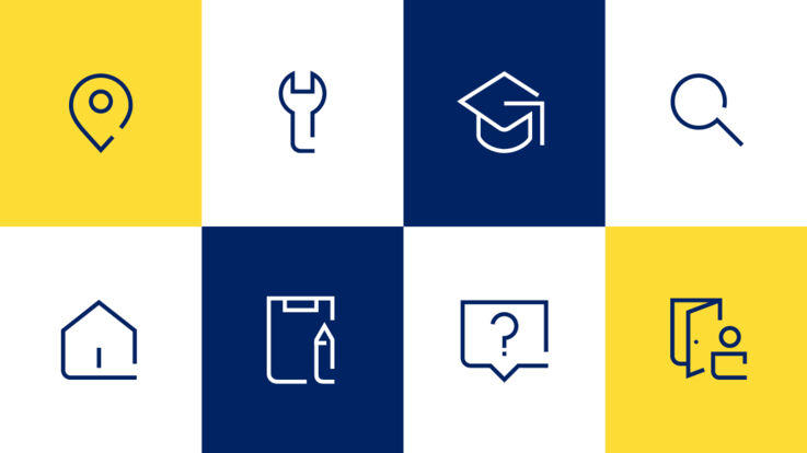 Gestaltungsprinzip GEZE Icons
