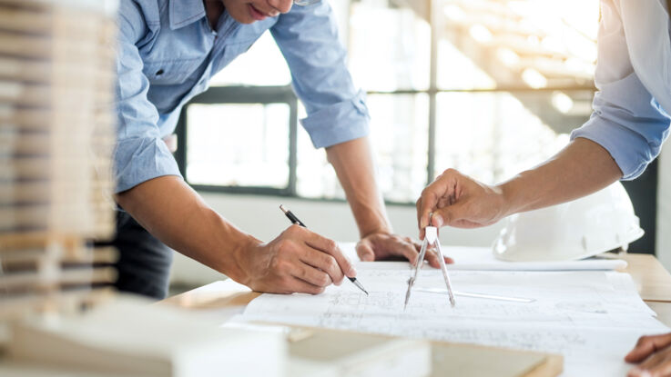 Architect stock image