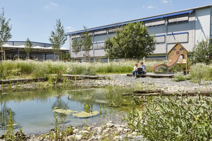 GEZE Mitarbeiter Shooting 2018: Biotop Grünanlage