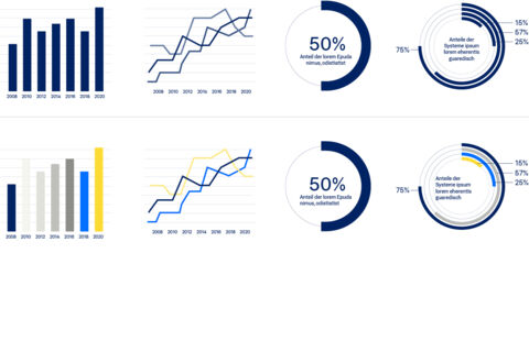 Illustrationsstil Infografiken