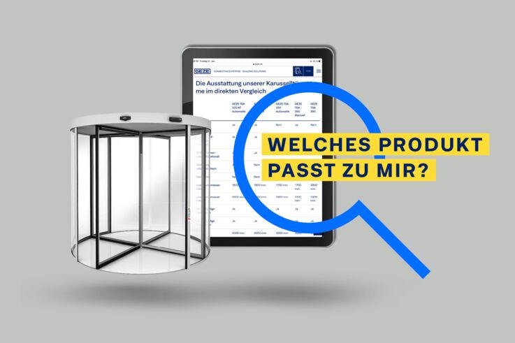 Teaser Produktvergleich Karusselltür