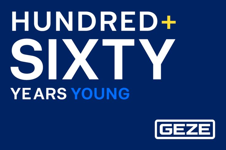 GEZE 160 year anniversary logo