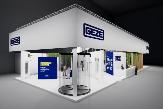 GEZE stand at the BAU 2023