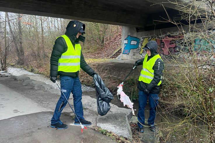 Müllsammelaktion GEZE