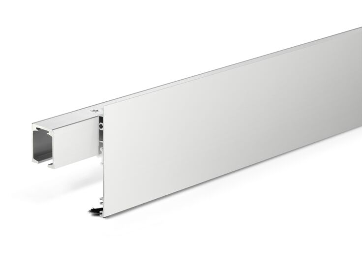 Set clip-on cover 100 configured Accessories for covering of the Rollan and Perlan sliding door systems