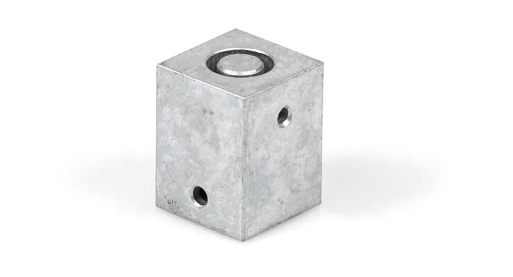 Drilling template for connecting tube