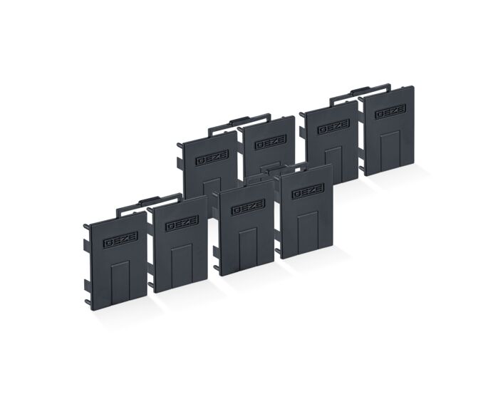 Set capac pe partea frontal  plac  de prindere pentru sticl  30 mm 