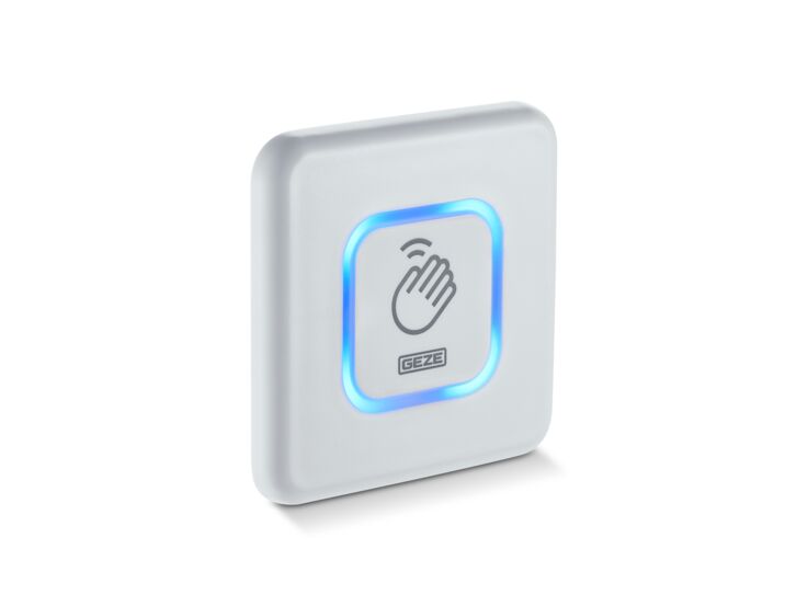 Product shot (75909) - Manual, flush-mounted, blue