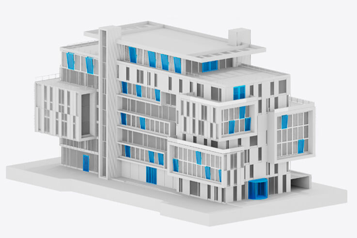 Visualisierungssystem - myGEZE Visu bietet dem Betreiber die Möglichkeit, Daten und Informationen aus dem gesamten GEZE Produktportfolio nutzbar zu machen. Tür-, Fenster- und Sicherheitstechnik werden mit der Gebäudemanagement-Software visualisiert, bedient und überwacht.
