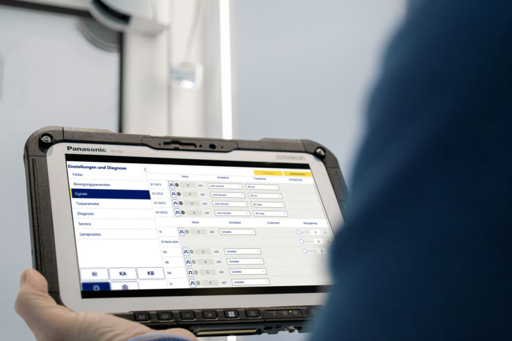 myGEZE Connects, deutscher Bildschirm