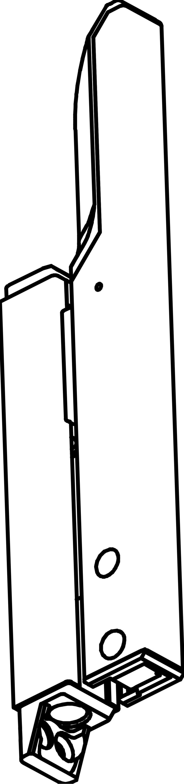 Hand lever, stroke 42 mm