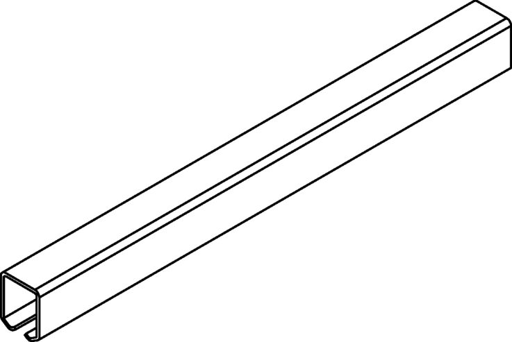 Track, galvanised steel