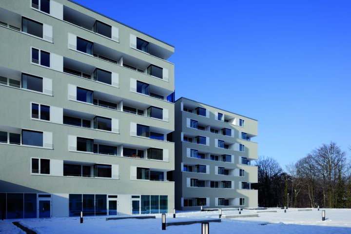 Pleiehjemmet i Stuttgart kombinerer unik arkitektur med strenge krav til brannvern og komfort - ved hjelp av dørsystemer og sikkerhetsteknikk fra GEZE.