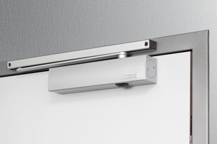 Door closers - With door closers, your swing doors that shouldn't be open are always closed. Thus, the doors also don't have to be closed manually. They also ensure reliable door closing in case of fire.