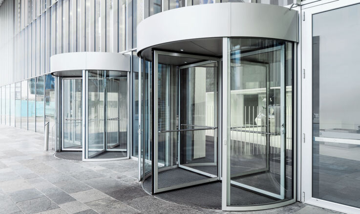 Installation situation (83092) - TSA 325 Manual, City of Glasgow, Product image Website revolving door