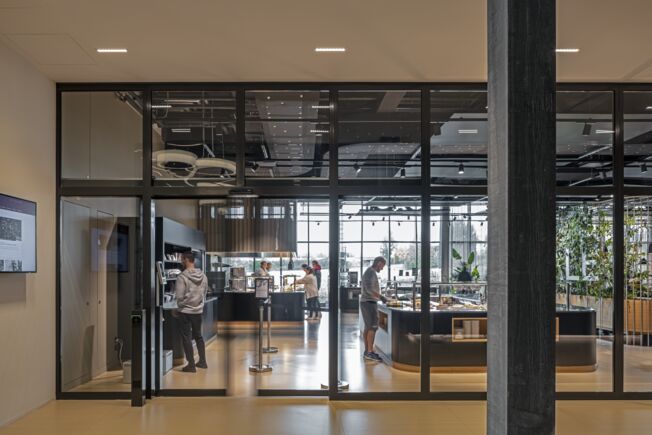 Automatic sliding door Powerdrive PL EI30, Athletics center Oym, Switzerland