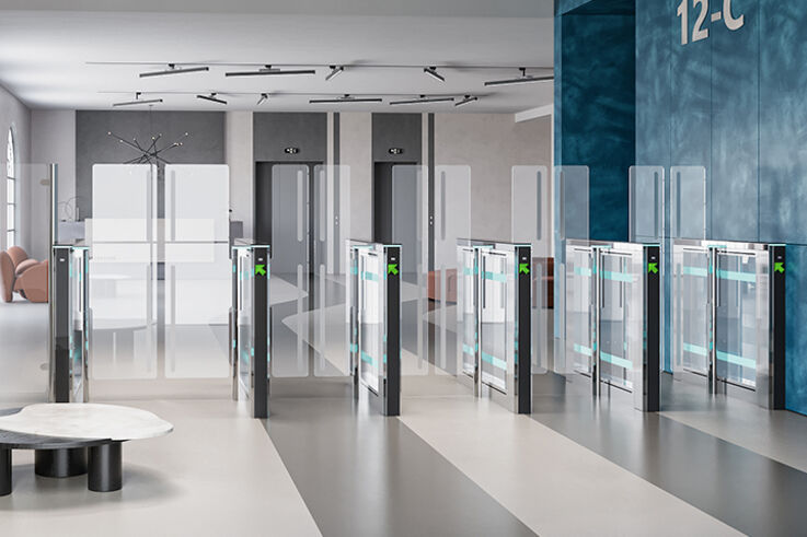 SW range - Speed gates with sweeper system - The SW range offer the widest variety of options including slim or wide, high glass and even telescopic.