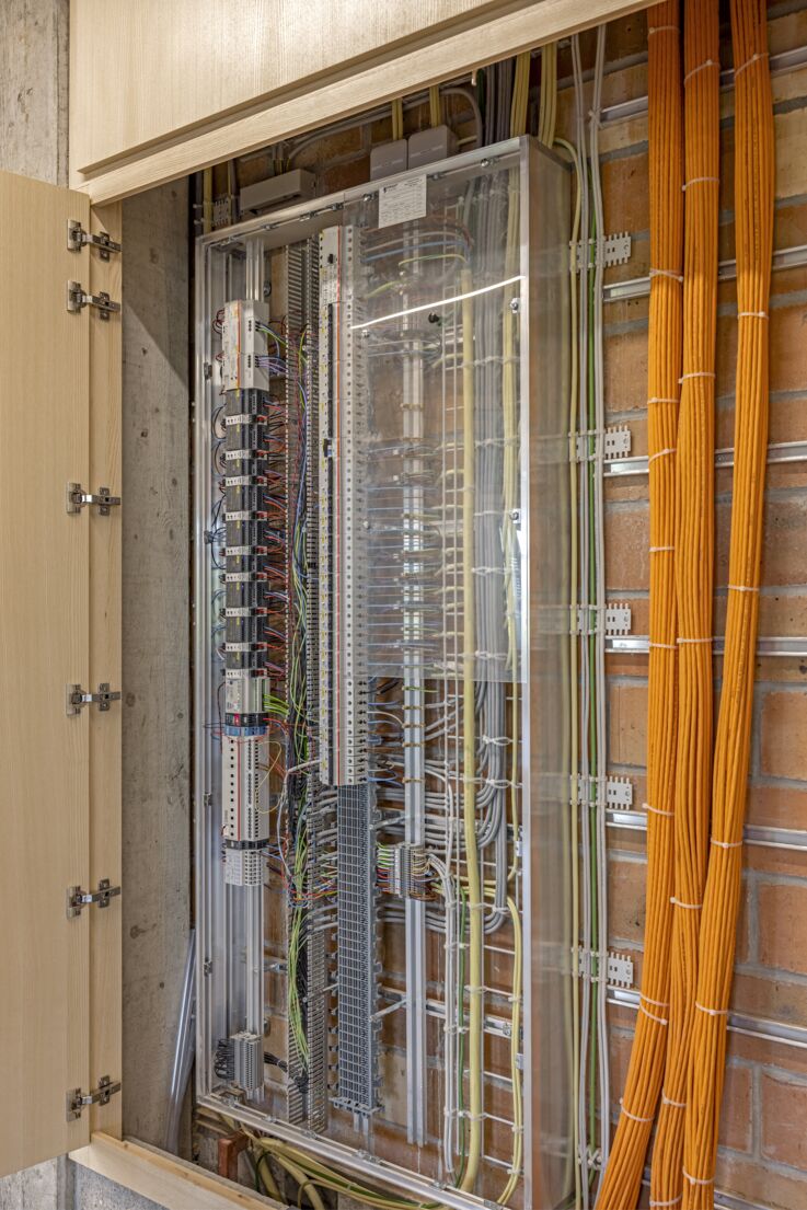 Ansicht eines Elektroinstallationsschrankes