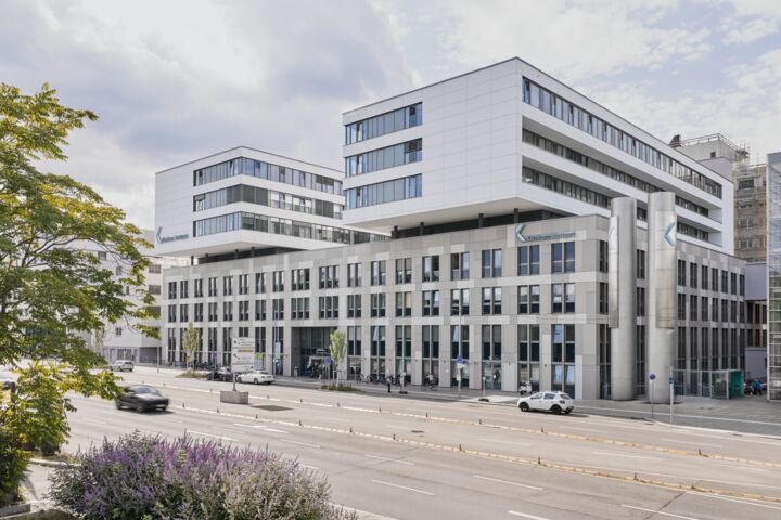 Utvendig visning av sykehuset i Stuttgart
